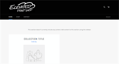 Desktop Screenshot of elevatedprintshop.com